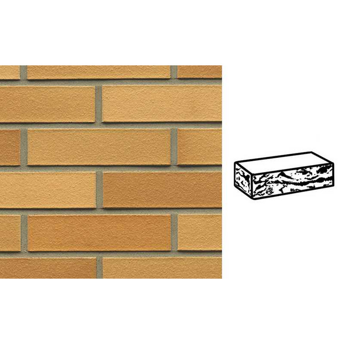 Кирпич клинкерный Muhr 01 EG Niederlausitzer Gelb Edelglanz готик, 290х90х71 мм