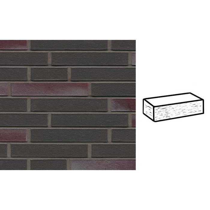 Кирпич клинкерный Muhr 22 Schiefer blau-bunt рустик, 240х90х40 мм