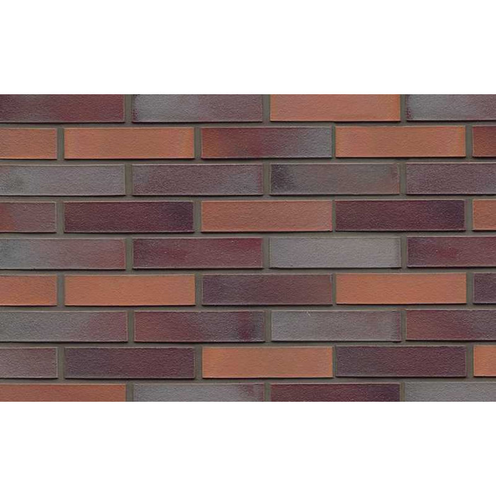 Кирпич клинкерный Muhr 12 Blaurot-bunt гладкий, 290х90х71 мм