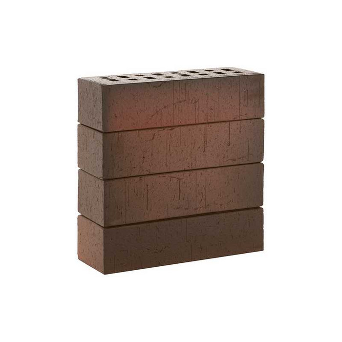 Кирпич клинкерный ЛСР красный флэш Ричмонд винтаж, M300, 250х85х65 мм