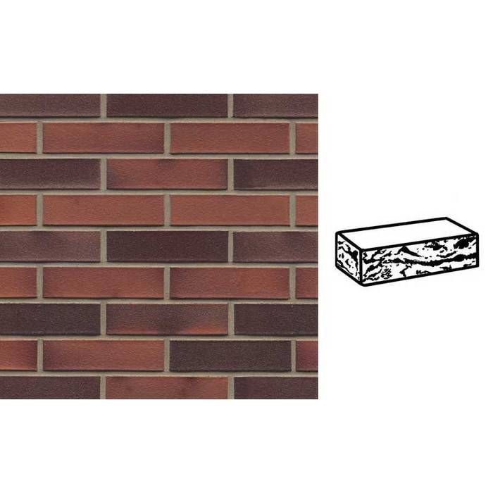 Кирпич клинкерный Muhr 03 EG Rot Edelglanz готик, 290х90х71 мм