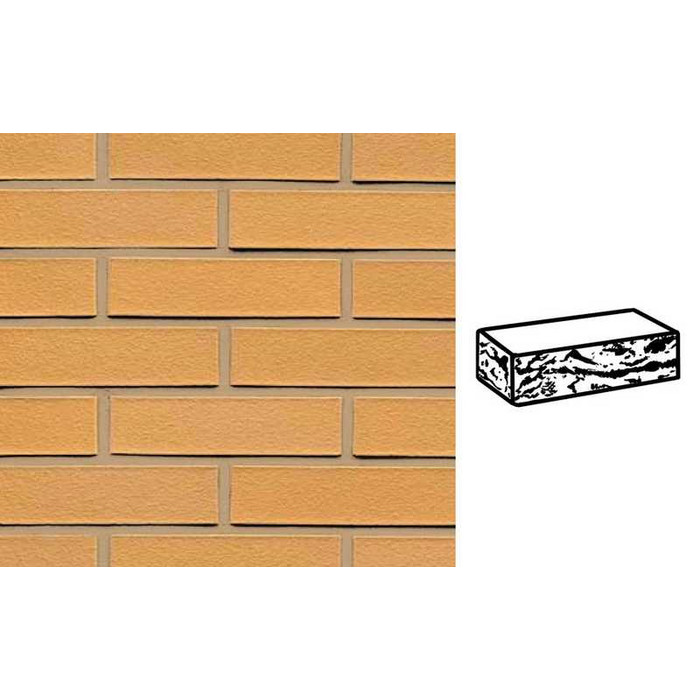 Кирпич клинкерный Muhr 01 Niederlausitzer Gelb готик, 290х90х71 мм