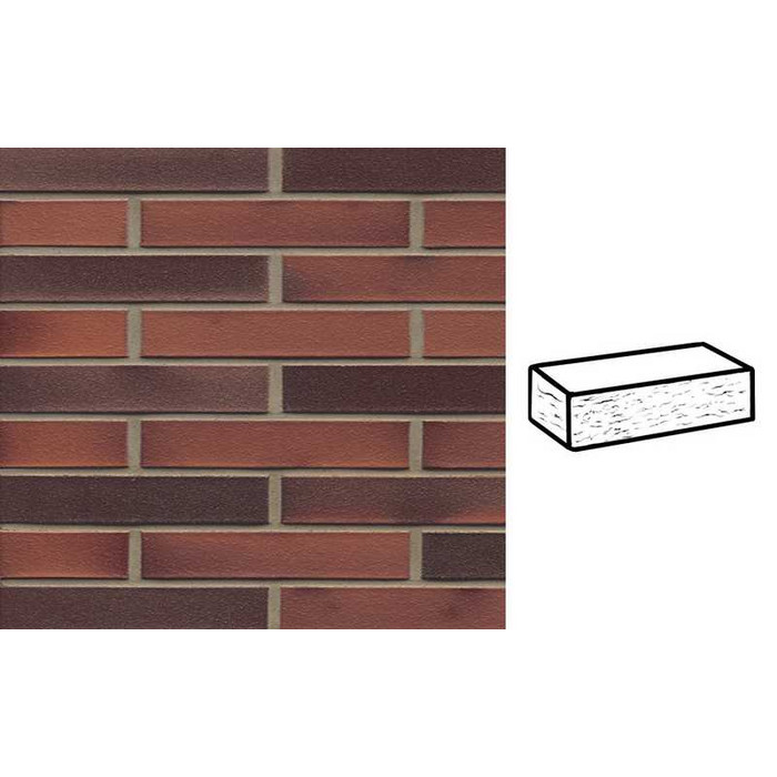 Кирпич клинкерный Muhr 03 EG Rot Edelglanz рустик, 290х90х52 мм