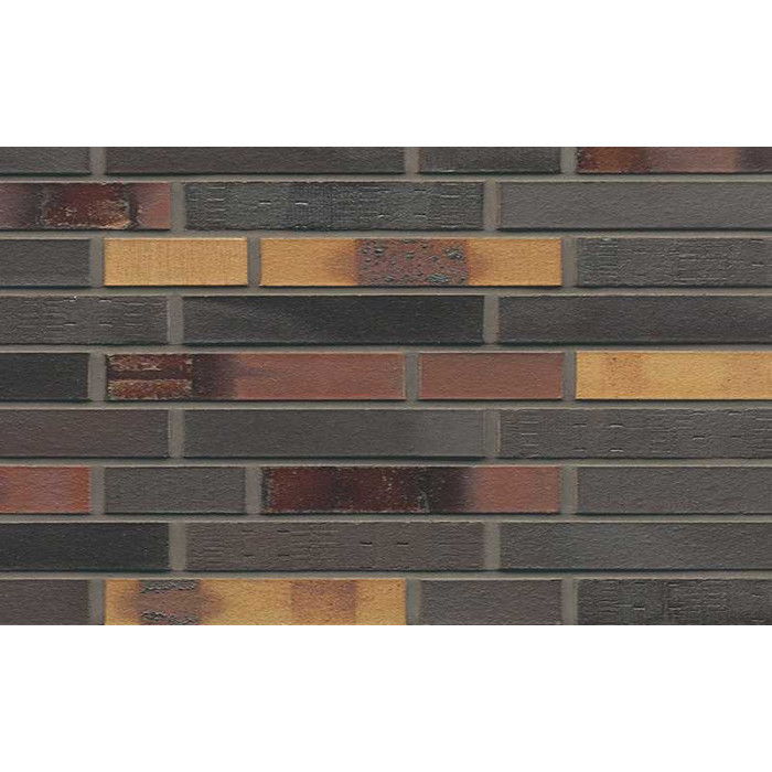 Кирпич клинкерный Muhr 40 Kobalt Spezial geflammt гладкий, 240х90х40 мм