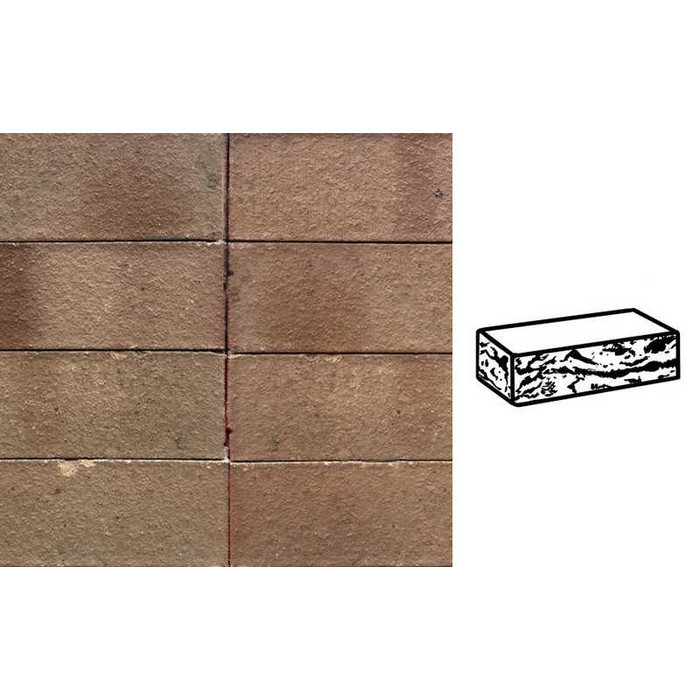 Кирпич клинкерный Muhr 34KS Grau Nuanciert Kohle Spezial готик, 240х115х71 мм