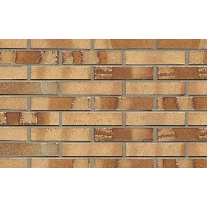 Кирпич клинкерный Muhr 06S Hellbraun-bunt Spezial гладкий, 240х115х52 мм