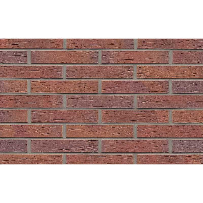 Кирпич клинкерный Muhr 04 Rotbraun-bunt рустик, 290х90х52 мм