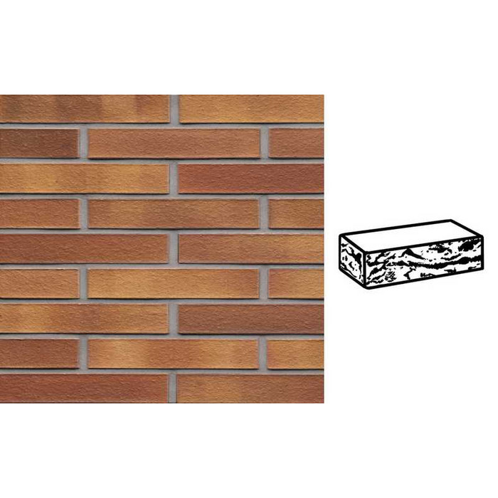 Кирпич клинкерный Muhr 07 Herbstlaub готик, 290х90х52 мм