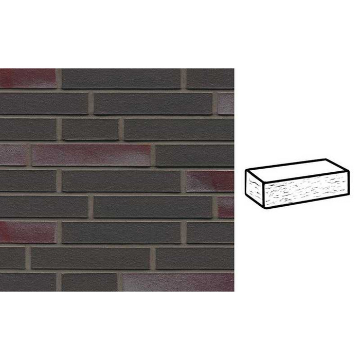 Кирпич клинкерный Muhr 22 Schiefer blau-bunt рустик, 290х90х52 мм