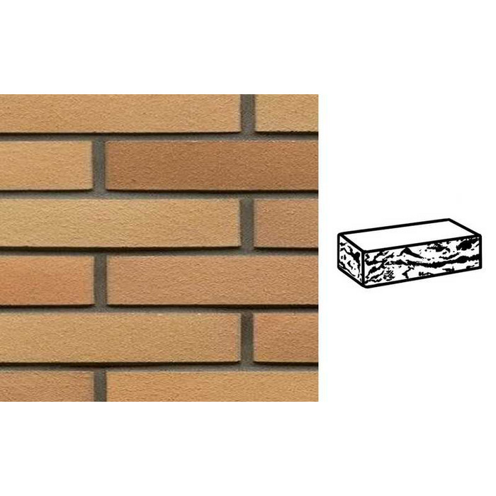 Кирпич клинкерный Muhr 06 Hellbraun-bunt готик, 240х90х40 мм