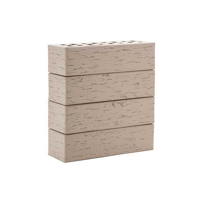 Кирпич клинкерный ЛСР Стокгольм серый береста, 250х85х65 мм