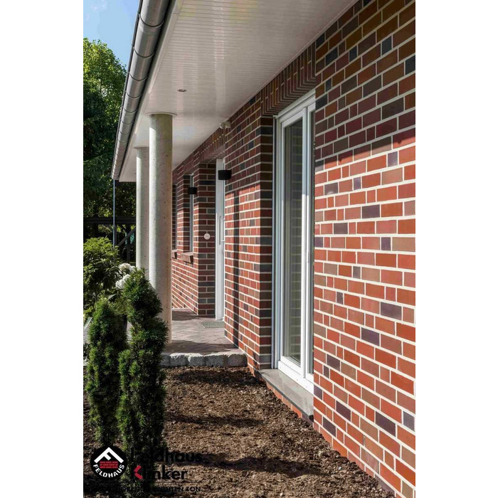 Кирпич клинкерный Feldhaus Klinker K364 lava azur liso 240х90х71 мм фото 5