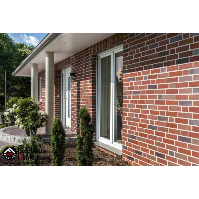 Кирпич клинкерный Feldhaus Klinker K364 lava azur liso 240х90х71 мм фото 7