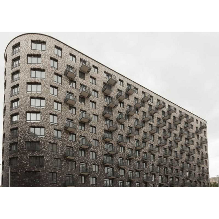 Кирпич клинкерный Roben Faro grau-bunt гладкий, 240х115х71 мм фото 4