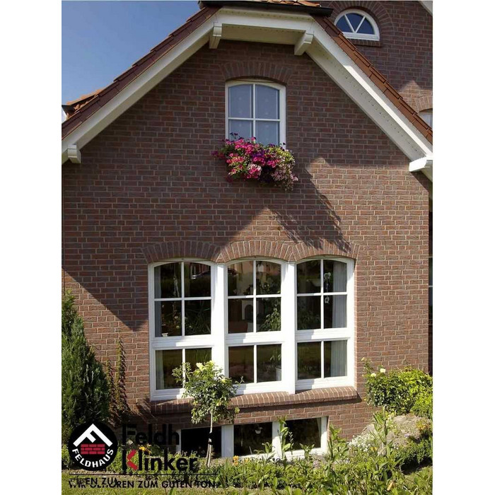 Кирпич клинкерный Feldhaus Klinker К335 carmesi antic mana NF 240х115х71 мм фото 8