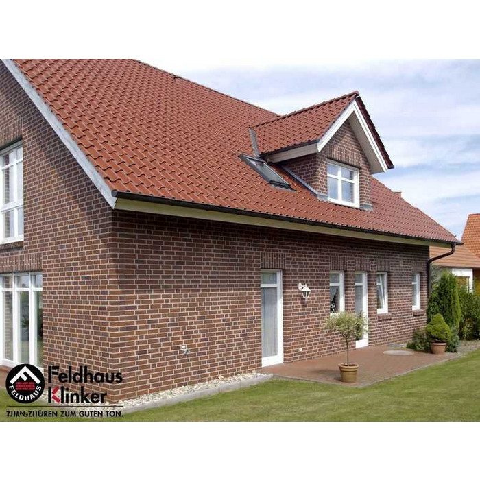 Кирпич клинкерный Feldhaus Klinker К335 carmesi antic mana NF 240х115х71 мм фото 5