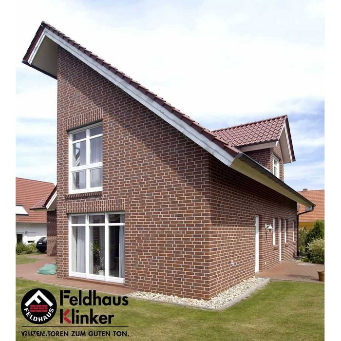 Кирпич клинкерный Feldhaus Klinker К335 carmesi antic mana NF 240х115х71 мм фото 6