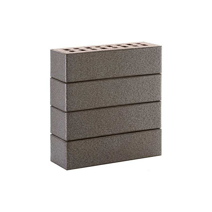 Кирпич клинкерный ЛСР серебристый Эльфюс гладкий M300, 250х85х65 мм