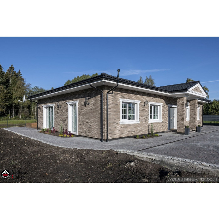 Кирпич клинкерный Feldhaus Klinker K773 vascu argo antrablanca NF 240х115х71 мм фото 4