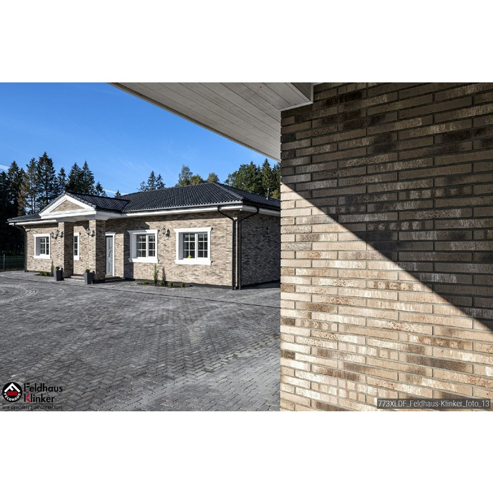 Кирпич клинкерный Feldhaus Klinker K773 vascu argo antrablanca NF 240х115х71 мм фото 5