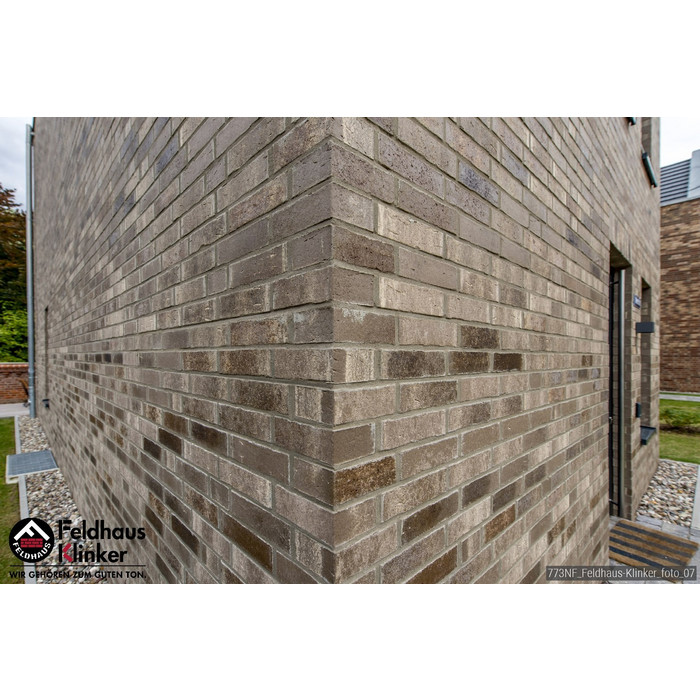 Кирпич клинкерный Feldhaus Klinker K773 vascu argo antrablanca NF 240х115х71 мм фото 7