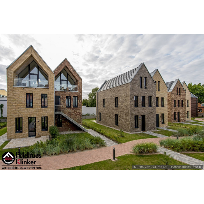 Кирпич клинкерный Feldhaus Klinker K773 vascu argo antrablanca NF 240х115х71 мм фото 6