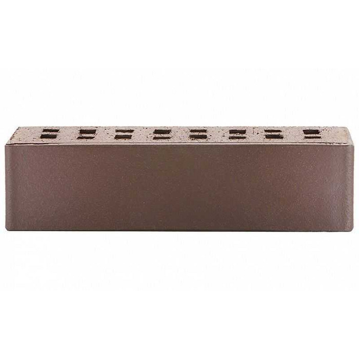 Кирпич клинкерный ЛСР темно-терракотовый флэш Брюгге гладкий M300, 250х85х65 мм фото 4