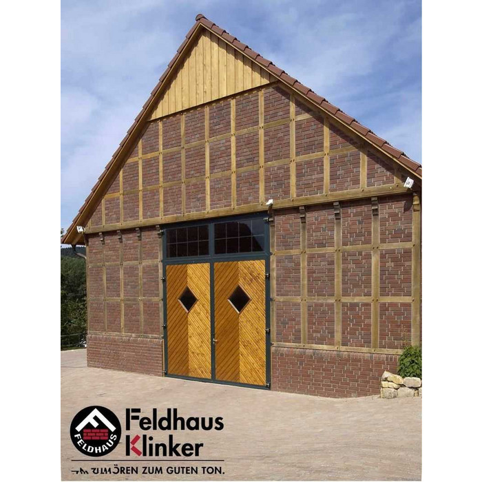 Кирпич клинкерный Feldhaus Klinker К377 lava maron rustico NF 240х115х71 мм фото 9