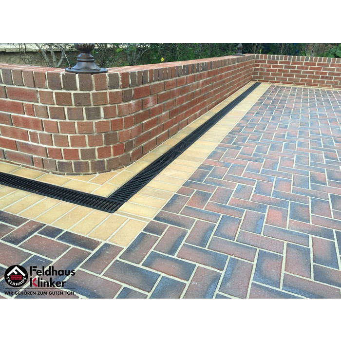 Кирпич клинкерный Feldhaus Klinker К377 lava maron rustico NF 240х115х71 мм фото 11