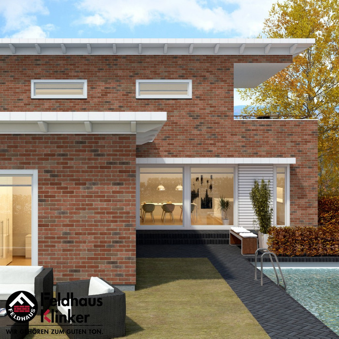 Кирпич клинкерный Feldhaus Klinker K752 vascu ardor carbo NF 240х115х71 мм фото 9