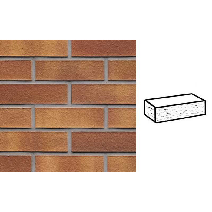 Кирпич клинкерный Muhr 07 Herbstlaub рустик, 240х55х71 мм