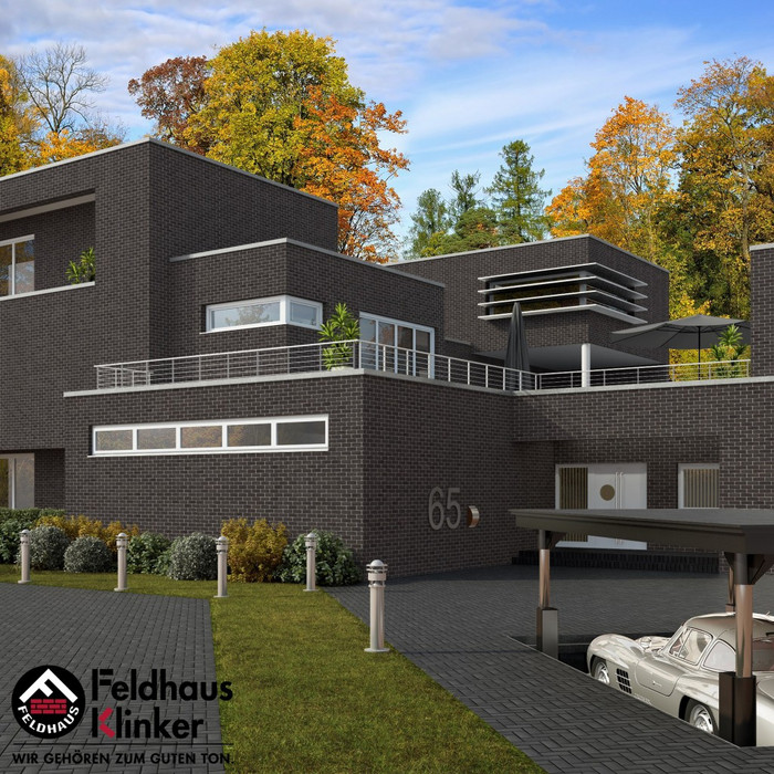 Кирпич клинкерный Feldhaus Klinker K508 geo ferrum NF 240х115х71 мм фото 8