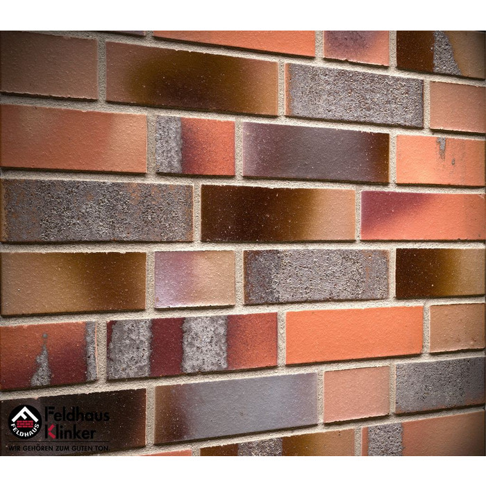 Кирпич клинкерный Feldhaus Klinker K570 carbona ardor coloratus NF 240х115х71 мм фото 2