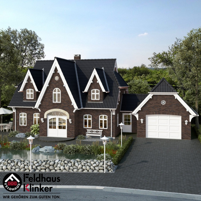 Кирпич клинкерный Feldhaus Klinker K745 vascu geo venito NF 240х115х71 мм фото 6