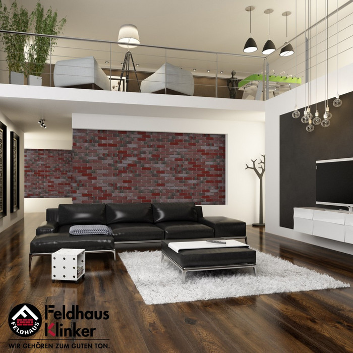 Кирпич клинкерный Feldhaus Klinker K563 carbona ardor rutila NF 240х115х71 мм фото 2