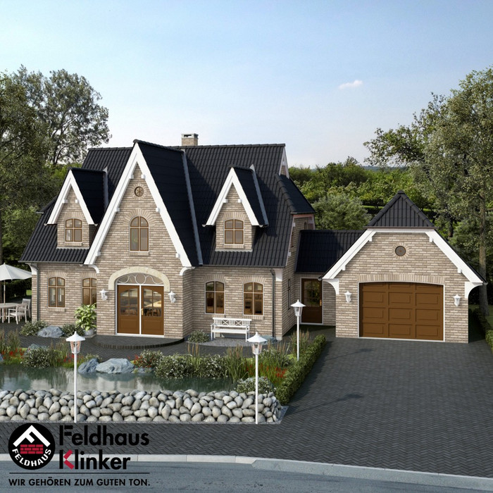 Кирпич клинкерный Feldhaus Klinker K732 vascu crema toccata NF 240х115х71 мм фото 2