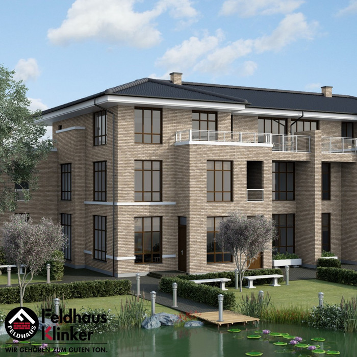 Кирпич клинкерный Feldhaus Klinker K732 vascu crema toccata NF 240х115х71 мм фото 7