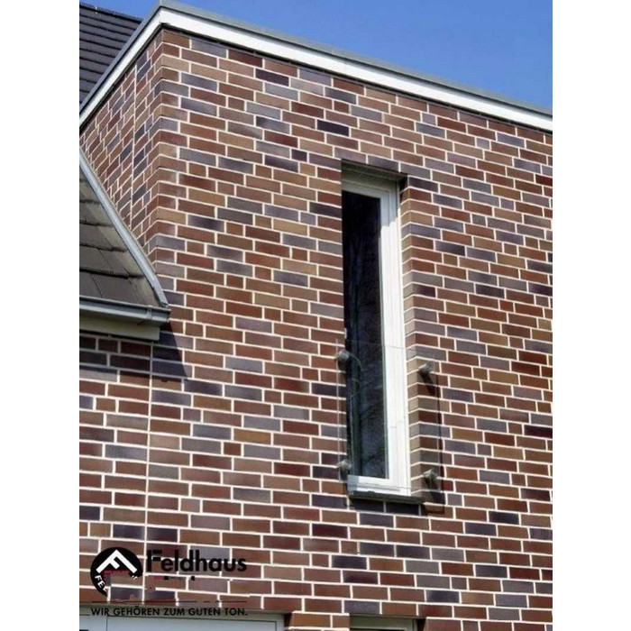 Кирпич клинкерный Feldhaus Klinker К380 carasi azur liso NF 240х115х71 мм фото 3