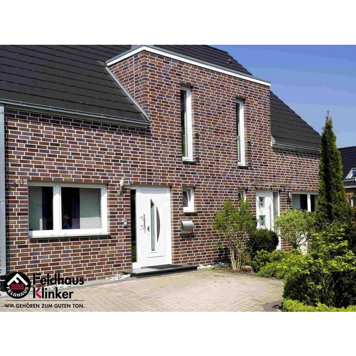 Кирпич клинкерный Feldhaus Klinker К380 carasi azur liso NF 240х115х71 мм фото 5