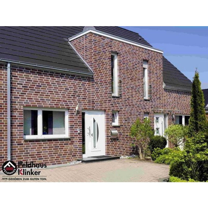 Кирпич клинкерный Feldhaus Klinker К380 carasi azur liso NF 240х115х71 мм фото 6