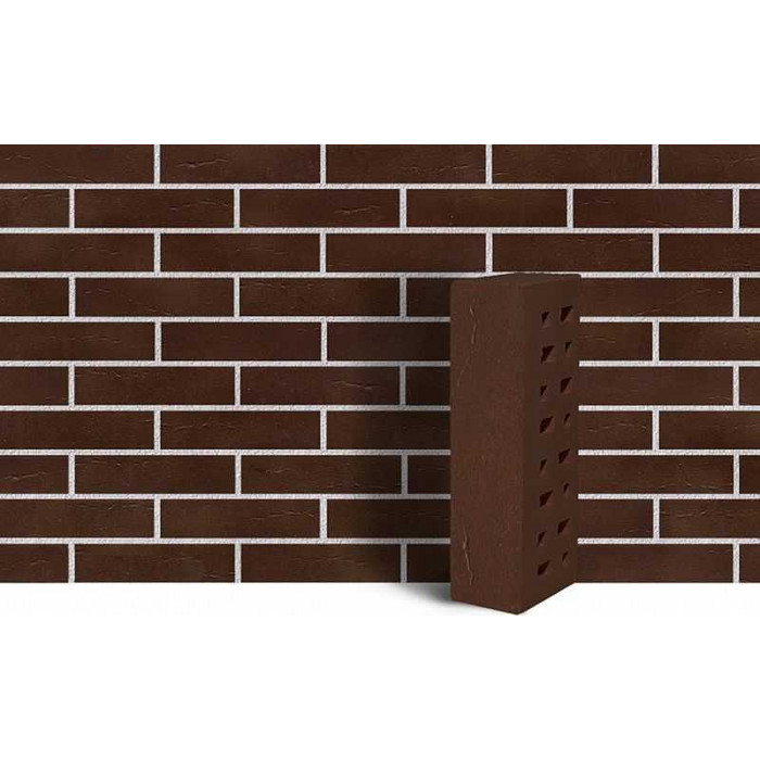 Кирпич клинкерный ЛСР коричневый Кёльн винтаж, M300, 250х85х65 мм фото 7
