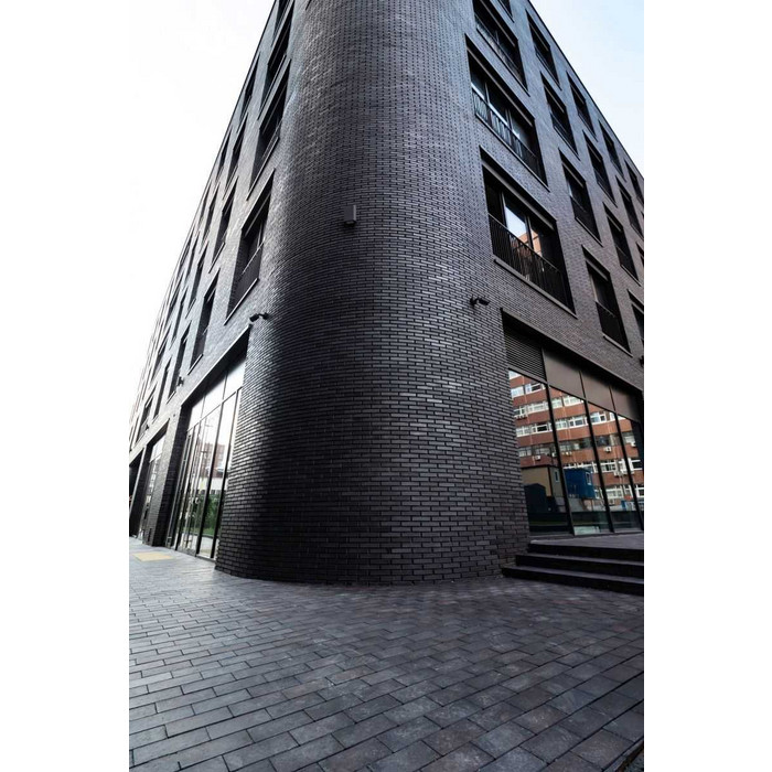 Кирпич клинкерный Muhr 15 Schwarz-bunt Edelglanz гладкий, 290х90х40 мм фото 4