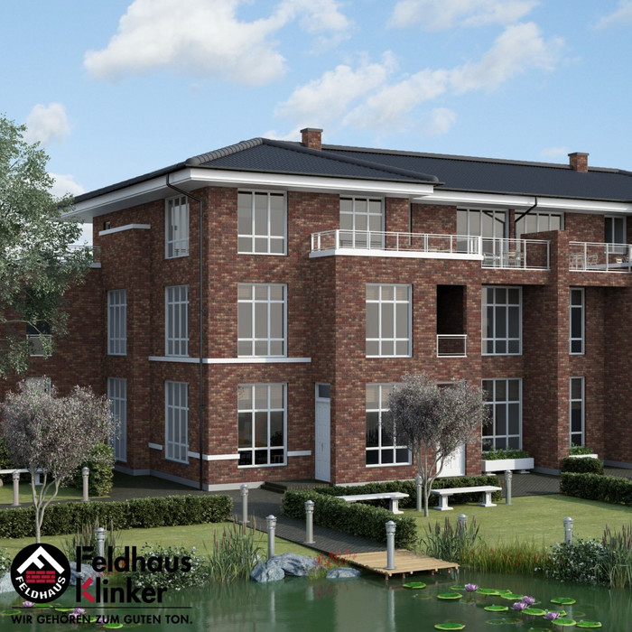 Кирпич клинкерный Feldhaus Klinker K746 vascu cerasi rotado NF 240х115х71 мм фото 4