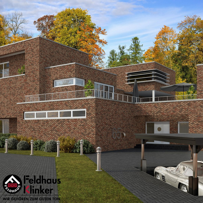 Кирпич клинкерный Feldhaus Klinker K658 sintra ardor belino NF 240х115х71 мм фото 2
