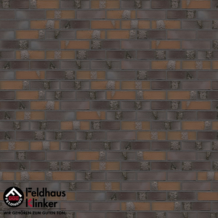 Кирпич клинкерный Feldhaus Klinker K564 carbona geo maritim NF 240х115х71 мм фото 9