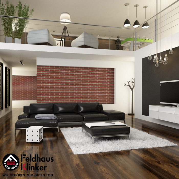 Кирпич клинкерный Feldhaus Klinker К401 carmesi rugo NF 240х115х71 мм фото 4