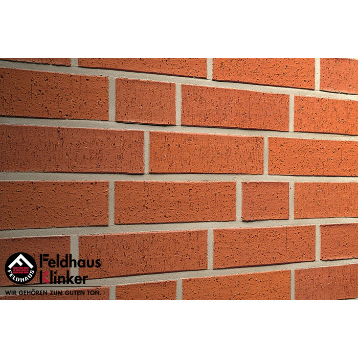 Кирпич клинкерный Feldhaus Klinker К401 carmesi rugo NF 240х115х71 мм фото 11