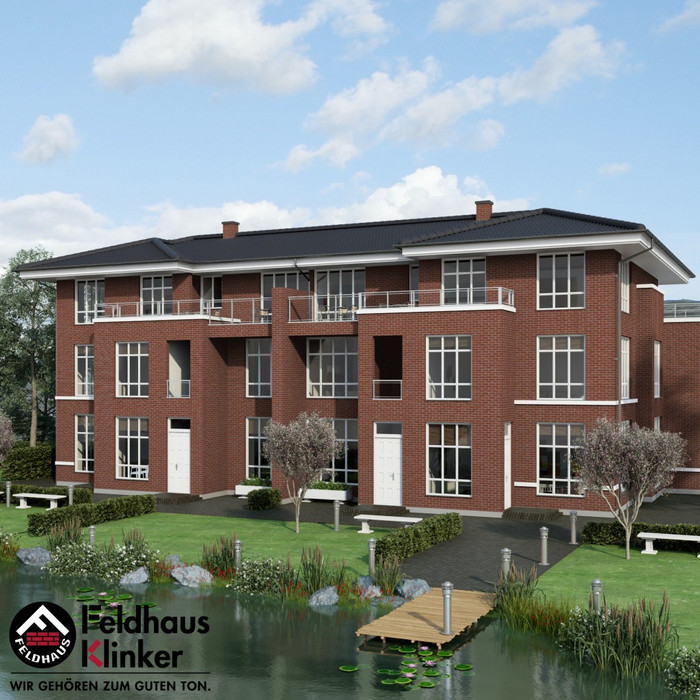 Кирпич клинкерный Feldhaus Klinker К401 carmesi rugo NF 240х115х71 мм фото 9