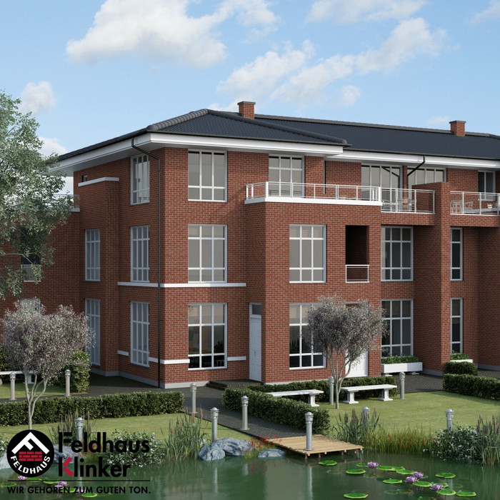 Кирпич клинкерный Feldhaus Klinker К401 carmesi rugo NF 240х115х71 мм фото 7