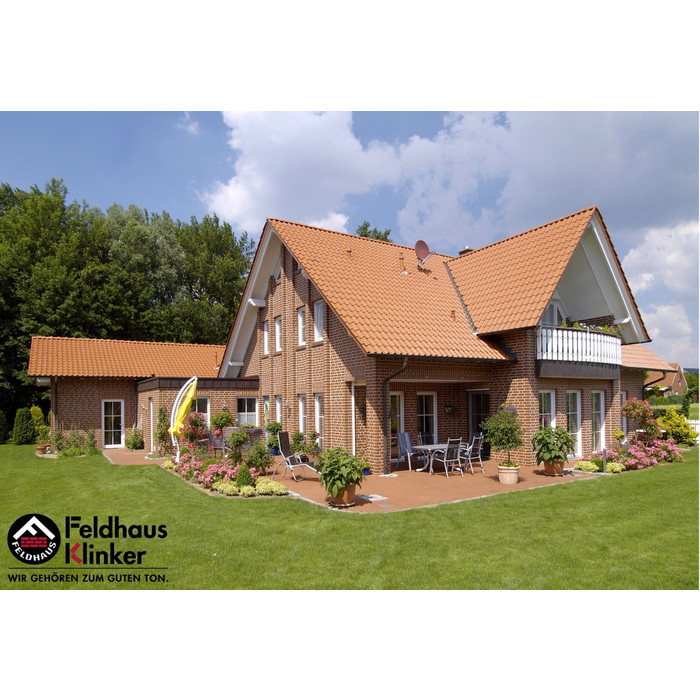 Кирпич клинкерный Feldhaus Klinker K440 carmesi senso NF 240х115х71 мм фото 5